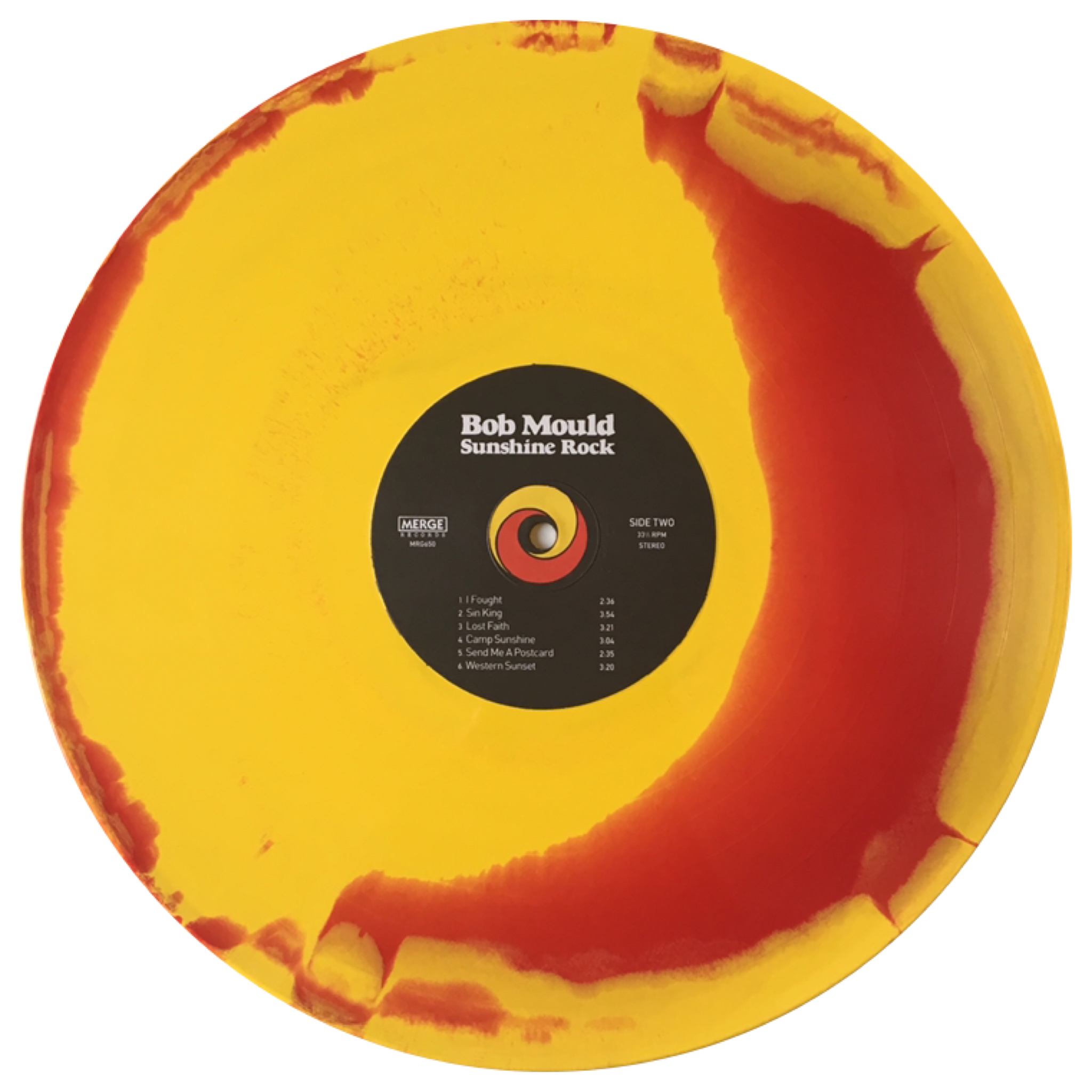 BOB MOULD Sunshine Rock (LTD Merge Peak Vinyl Edition - Red & Yellow swirl  vinyl)